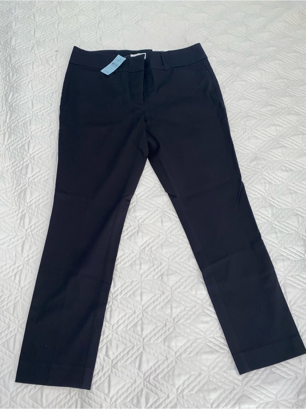 LOFT Black Skinny Ankle Office Pants sz 6 petite NWT